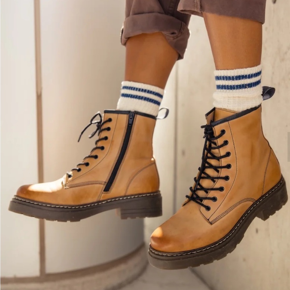 Roolee Platform Combat Boots | sm, brown